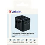 Verbatim Travel Adapter EU/UK/US 2xUSB-A/USB-C PD 20W UTA-02 black 49544 - imagine 7
