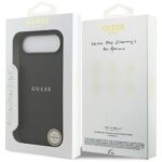 Guess Grained Ring MagSafe case for iPhone Air black - imagine 8