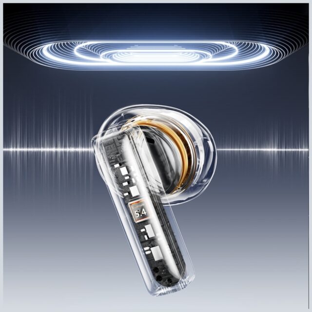 Wireless headphones AWEI TP100 ENC   Bluetooth 5.4 TWS + docking station black - imagine 4