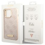 Guess GUHMP14XU4GPRP iPhone 14 Pro Max 6,7" pink hard case 4G Logo Plate MagSafe - imagine 8