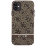 Guess GUHCN61P4SNW iPhone 11 / Xr brown hardcase 4G Stripe - imagine 3