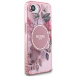 Case Guess IML Flowers MagSafe for iPhone 16e pink - imagine 4