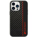 Audi Carbon Fiber Stripe iPhone 14 Pro 6.1" black hardcase AUS-TPUPCIP14P-R8/D1-BK