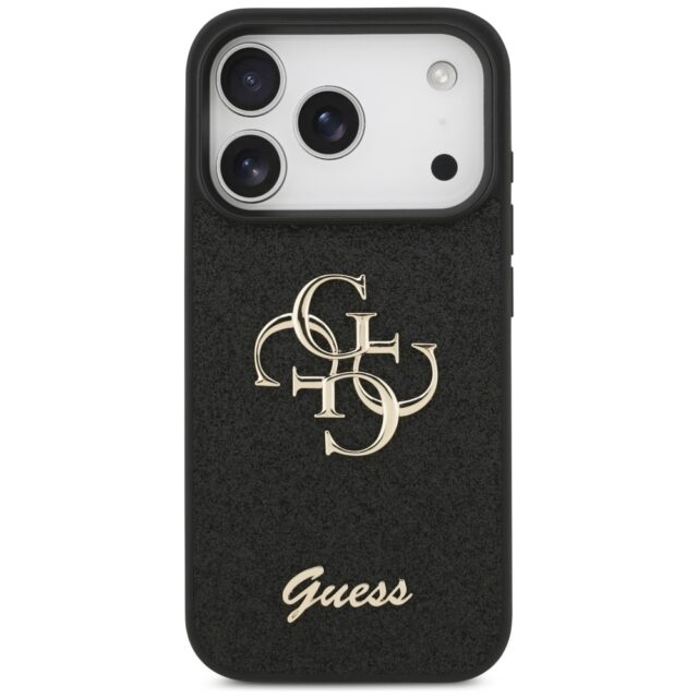 Guess Fixed Glitter Big 4G case for iPhone 17 Pro black - imagine 3