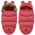 Extralink Baby Sleeping Bag for Stroller, Car Seat, and Sled - Insulated with Ears, Fleece, 100cm - imagine 2