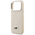 Karl Lagerfeld Karl Pin MagSafe Case for iPhone 17 Pro Beige - imagine 6