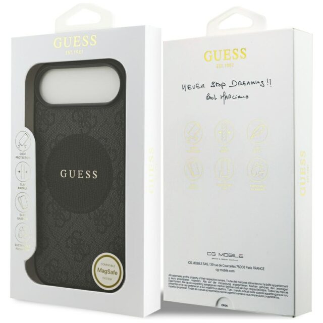 Case Guess 4G Circle Classic Logo MagSafe for iPhone Air black - imagine 8
