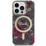 Guess GUHMP14LHCFWSA iPhone 14 Pro 6.1" khaki hardcase Flower MagSafe - imagine 3