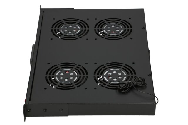 Extralink | Fan panel | 19", 4 fans, for rack cabinets, with thermostat - imagine 3