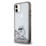 Karl Lagerfeld KLHCN61LKCNSK iPhone 11 /Xr 6.1" transparent hardcase Liquid Glitter Choupette - imagine 2