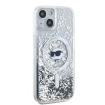 Karl Lagerfeld KLHMP15SLGCHSGH iPhone 15 /14 / 13 6.1" hardcase transparent Liquid Glitter Choupette - imagine 4