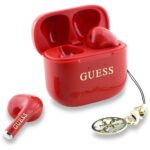 TWS headphones Guess Glossy Effect Printed Classic Logo & Charm red - imagine 2