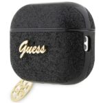Guess GUAP2GLGSHK AirPods Pro 2 (2022/2023) cover black Glitter Flake 4G Charm - imagine 3