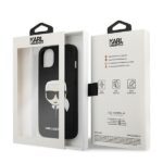 Karl Lagerfeld KLHCP13SSAKHBK iPhone 13 mini 5,4" black hardcase Saffiano Ikonik Karl`s Head - imagine 8