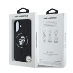 Karl Lagerfeld KLHMP16MSCMKCRHK iPhone 16 Plus 6.7" black hardcase Silicone Karl&Choupette Rin - imagine 8