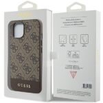 Guess GUHCP15SG4GLBR iPhone 15 / 14 / 13 6.1" brown hardcase 4G Stripe Collection - imagine 8