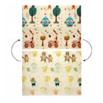 Reversible Educational Play Mat Extralink, 150x200x1 cm Foldable Animals-Bears + Bag - imagine 3