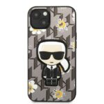 Karl Lagerfeld KLHCP13MPMNFIK1 iPhone 13/ 14 / 15 6,1" grey Flower Ikonik Karl - imagine 3