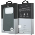 Mercedes Leather Vintage Logo MagSafe Case for iPhone 17 Pro Max Black - imagine 8