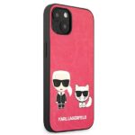 Karl Lagerfeld KLHCP13SPCUSKCP iPhone 13 mini 5,4" fuchsia hardcase Ikonik Karl & Choupette - imagine 4