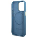 Guess GUHMP14LU4GPRB iPhone 14 Pro 6.1" blue hard case 4G Logo Plate MagSafe - imagine 7