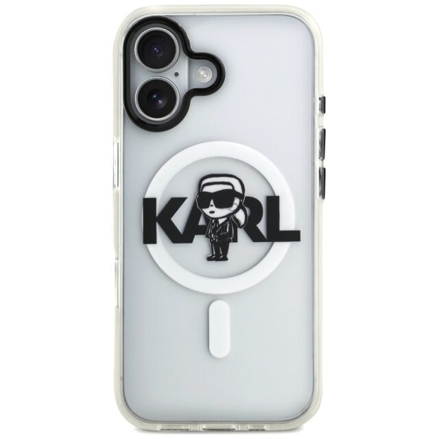 Karl Lagerfeld IML Karl Sketch Logo MagSafe Case for iPhone 17 Clear - imagine 3
