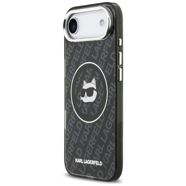 Karl Lagerfeld IML Choupette Head Logo MagSafe Case for iPhone Air Black - imagine 2