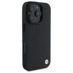 BMW BMHMP16L23RDDK iPhone 16 Pro 6.3" black hardcase Sign Leather Diamond Metal Logo MagSafe - imagine 4