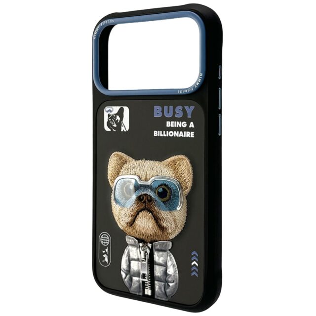 Case Nimmy Cool&Cute 2.0 Dog for iPhone   17 Pro black - imagine 3