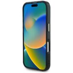 Case Guess IML Metal Glitter 4G Circle Triangle MagSafe for iPhone 16 black - imagine 5