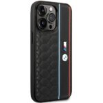 Case BMW BMHCP14X22PGVK iPhone 14 Pro Max 6.7" black hardcase M Edition Hexo Pattern - imagine 4
