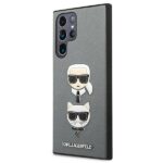Karl Lagerfeld KLHCS22LSAKICKCSL S22 Ultra S908 silver Saffiano Karl & Choupette Head - imagine 2