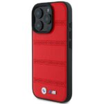 BMW BMHMP16L23PUSPR iPhone 16 Pro 6.3" red hardcase M Perforated And Stitched Line MagSafe - imagine 2