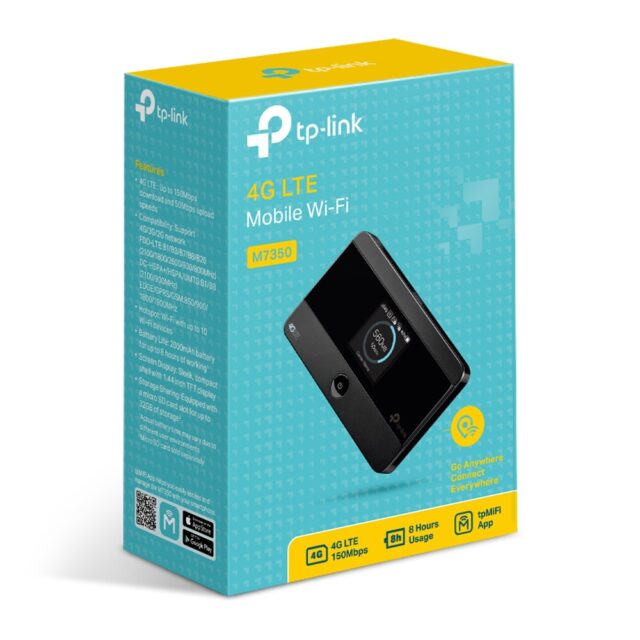 TP-Link M7350 | LTE Modem | 2,4GHz, 150Mb/s, 1x SIM, 1x microSD - imagine 3