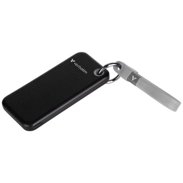 Verbatim Drive SSD 1TB - key ring with cable USB 3.2 gen.2 black-grey 32190 - imagine 3