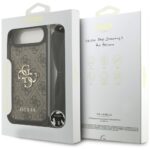 Case Guess 4G Big Logo Cord Stap         Crossbody for iPhone Air brown - imagine 7