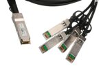 Extralink QSFP+ DAC | QSFP+ Cable | DAC, 40Gbps to 4x 10Gbps 3m, 30AWG - imagine 2