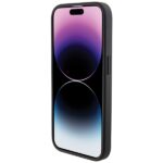 Case BMW BMHCP15X22RBDK iPhone 15 Pro Max 6.1" black hardcase Leather Blue Dots - imagine 5