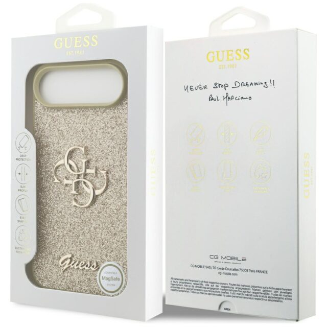 Case Guess Fixed Glitter Big 4G for iPhone Air gold - imagine 8
