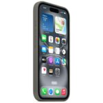 Etui Apple MYY33ZM/A iPhone 16 6.1" MagSafe szary/stone gray Silicone Case - imagine 2