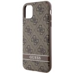 Guess GUHCN61P4SNW iPhone 11 / Xr brown hardcase 4G Stripe - imagine 6