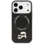 Karl Lagerfeld Karl & Choupette Pins MagSafe Case for iPhone 17 Pro Black - imagine 3