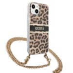 Guess GUHCP13SKBCLE iPhone 13 mini 5,4" Leopard hardcase Gold Strap - imagine 4