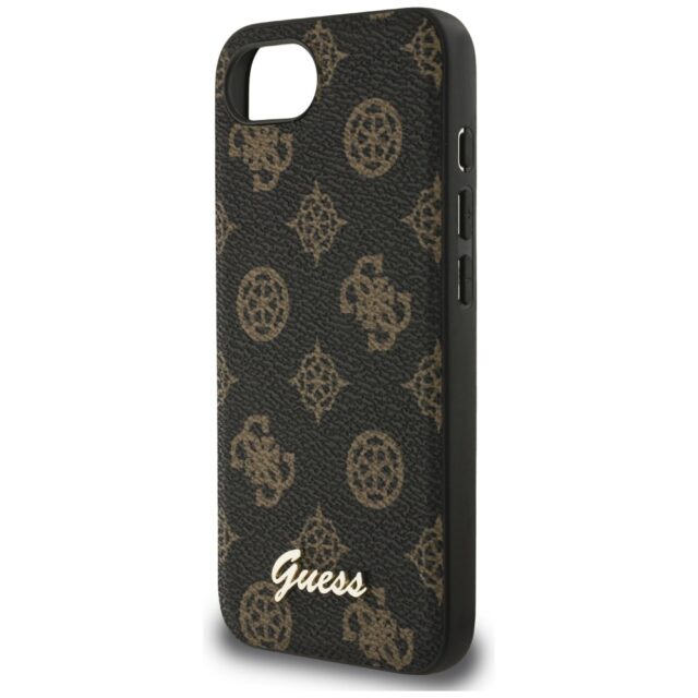 Case Guess Peony Script Logo MagSafe for iPhone 16e black - imagine 6
