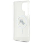 Case Karl Lagerfeld Button Karl & Choupette Heads Printed Logo MagSafe Samsung Galaxy S25 Ultra whit - imagine 7