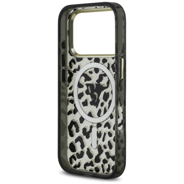Guess Leopard Glitter MagSafe Case for iPhone 17 Pro Max Black - imagine 7