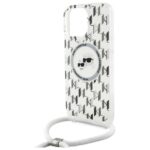 Karl Lagerfeld KLHMP16LHCKCKLCT iPhone 16 Pro 6.3" transparent hardcase IML Crossbody Monogram - imagine 5