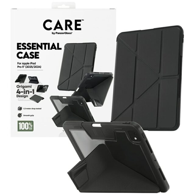 Etui Care by PanzerGlass Y fold do iPad   Pro 11" (2025/2024) czarny - imagine 4