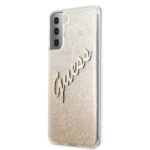 Guess GUHCS21MPCUGLSGO S21+ G996 gold hardcase Glitter Gradient Script - imagine 2