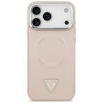 Guess Triangle Logo MagSafe Case for iPhone 17 Pro Max Pink - imagine 3